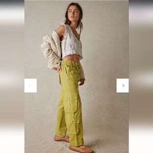 We The Free Tahiti Cargo Pants Citronelle New With Tags